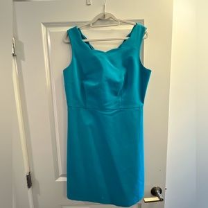 The Limited Size 12 Scalloped Blue Dress